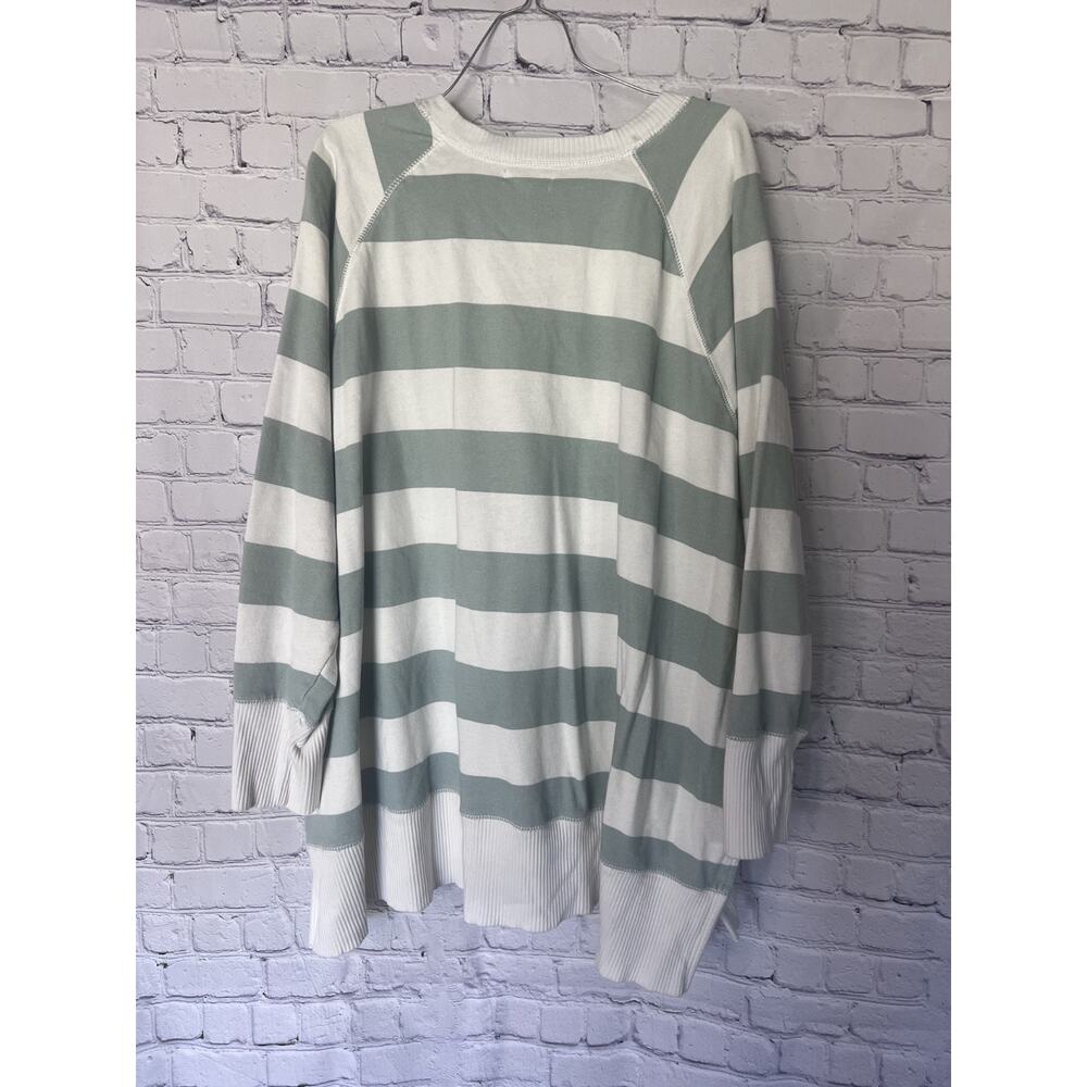 Maurices 4xl Green Striped Pullover - Picture 2 of 3